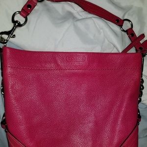 Coach carly pebbled leather teade value  300.00